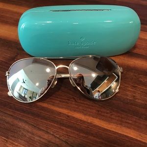 Rose gold Kate Spade sunglasses